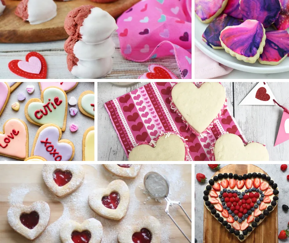 Valentines Day Cookies, Easy Valentines Day Cookie Recipes, Homemade Valentines Day Cookies, Valentines Day Cookie Recipe