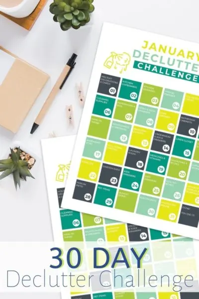 Need organization ideas for your home? This 30 Day Declutter Challenge will help you focus on small daily tasks to get the job done. Plus, check out some AMAZING organization hacks! #OrganizationHacks #OrganizationIdeasForYourHome #NewYears #NewYearsChallenge #30DayChallenge #CleaningTips #ToyOrganization