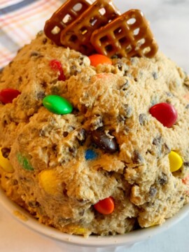 Monster Cookie Dip, No Bake Dessert, Dessert Dip Recipe, Cookie Dough Recipe