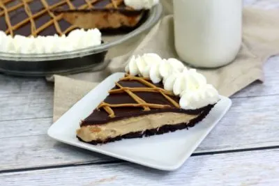 No Bake Peanut Butter Pie, Peanut Butter Pie With Chocolate Ganache Topping, Easy Peanut Butter Pie Recipe No Bake Peanut Butter Pie, Peanut Butter Pie With Chocolate Ganache Topping, Easy Peanut Butter Pie Recipe