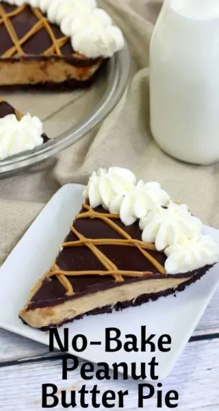 This no-bake Peanut Butter Pie with chocolate ganache topping is a classic dessert that everyone loves. It has a creamy center and the layer of chocolate adds a touch of decadence. You'll love this foolproof dessert recipe. #Dessert #DessertRecipe #PeanutButterPie #NoBakePie #SummerPieRecipe #NoBakePeanutButterPie This no-bake Peanut Butter Pie with chocolate ganache topping is a classic dessert that everyone loves. It has a creamy center and the layer of chocolate adds a touch of decadence. You'll love this foolproof dessert recipe. #Dessert #DessertRecipe #PeanutButterPie #NoBakePie #SummerPieRecipe #NoBakePeanutButterPie