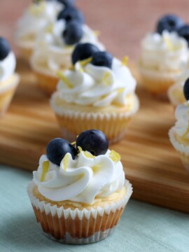 Mini Cheesecakes Recipe, Blueberry Lemon Cheesecake Bites, Cheesecake Bites, Easy Cheesecake Recipe