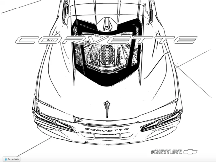 Printable Corvette Coloring Pages