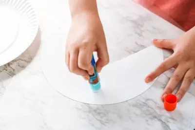 Step 1 instructions paper plate craft