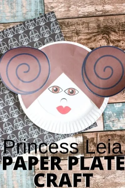Celebrate Star Wars with this fun Princess Leia Paper Plate Craft activity. It only requires construction paper, glue, scissors and markers. Just use the free templates to make! #StarWars #StarWarsCrafts #KidsCrafts #KidsBoredomBusters #CraftIdeasForKids #PrincessLeia #DisneyPrincess Celebrate Star Wars with this fun Princess Leia Paper Plate Craft activity. It only requires construction paper, glue, scissors and markers. Just use the free templates to make!