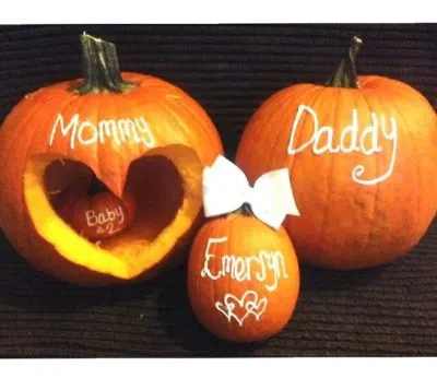 Halloween Baby Announcement Idea