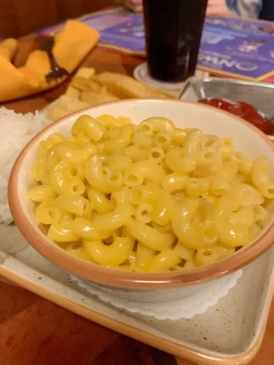 Skipper Canteen Kids Menu, Skipper Canteen Macaroni and Cheese