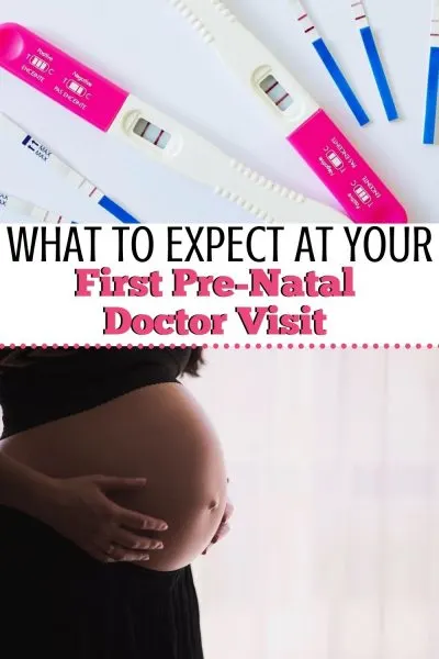 You just found out you're pregnant - now you need to know what to expect at your first pre-natal appointment AND how to prepare! #Pregnant #PregnancyResources #PreNatal #HealthyPregnancy