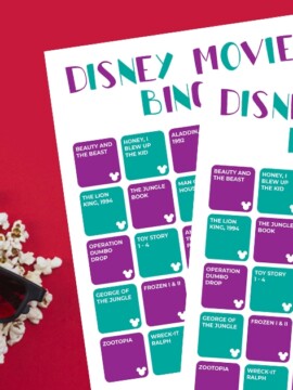 Printable Disney Movie Bingo Cards, Disney Movies, Disney Movie Game