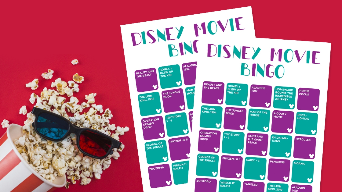 Printable Disney Movie Bingo Cards, Disney Movies, Disney Movie Game
