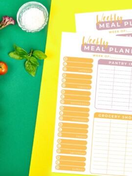 printable weekly meal planner, How To Plan Weekly Family Meals