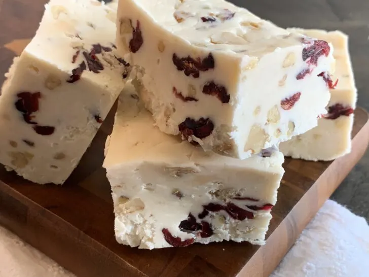 White Chocolate Cranberry Walnut Fudge Recipe