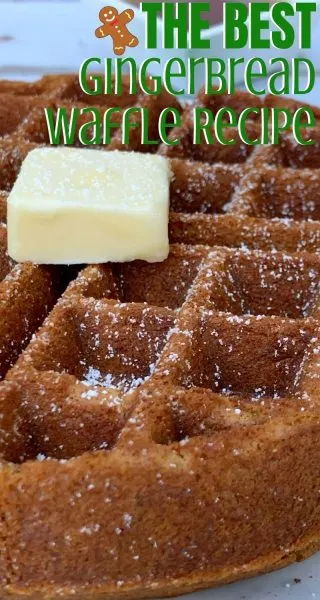 If you love Belgian waffles, you've got to try this Christmas breakfast twist! These Gingerbread Waffles are full of flavor and bake with a slightly crunchy exterior. They're the perfect festive brunch recipe. #ChristmasBreakfast #ChristmasRecipe #Gingerbread #GingerbreadWaffles If you love Belgian waffles, you've got to try this Christmas breakfast twist! These Gingerbread Waffles are full of flavor and bake with a slightly crunchy exterior. They're the perfect festive brunch recipe. #ChristmasBreakfast #ChristmasRecipe #Gingerbread #GingerbreadWaffles