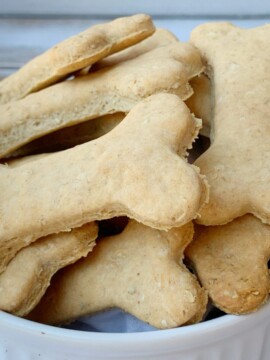 Homemade Peanut Butter Dog Bones, How to make dog treats from scratch