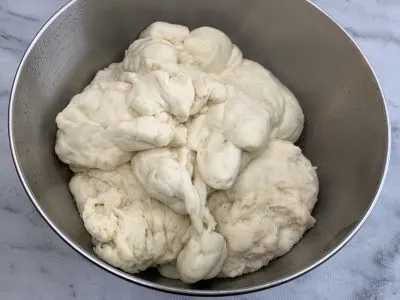 Dough doubled in size