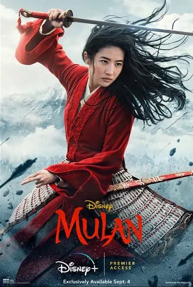 2020 Mulan Poster, Disney+ Mulan Poster