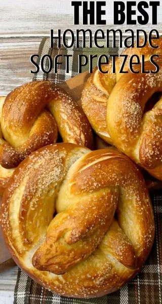Baked perfectly golden on the outside, with kosher salt, and soft on the inside, this homemade soft pretzels recipe is a winner! #HomemadePretzels #SoftPretzelsRecipe #GameDayRecipe #Appetizer Baked perfectly golden on the outside, with kosher salt, and soft on the inside, this homemade soft pretzels recipe is a winner! #HomemadePretzels #SoftPretzelsRecipe #GameDayRecipe #Appetizer