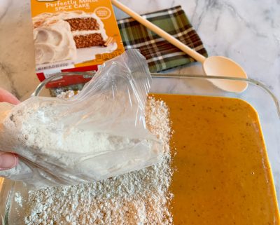 Sprinkle Dry Cake Mix Over The Top