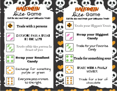 Halloween Party Game, Printable Halloween Party Game
