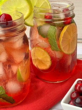 Cranberry Mojito Recipe, Christmas Cocktail Mojito Recipe