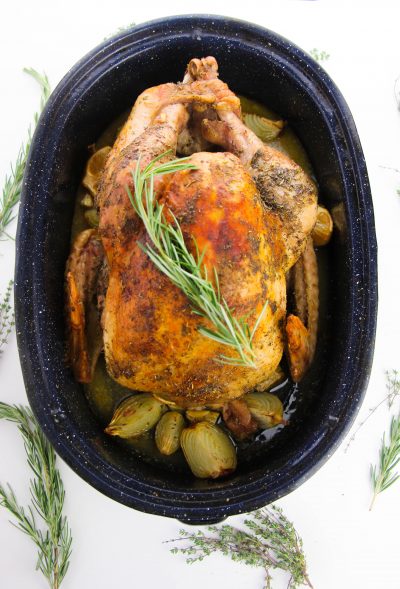 Finished Turkey Out Of The Oven
