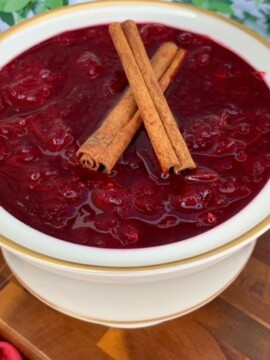 Brandy Maple Cranberry Sauce Recipe