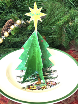 DIY Christmas Name Place Card Holders For Table