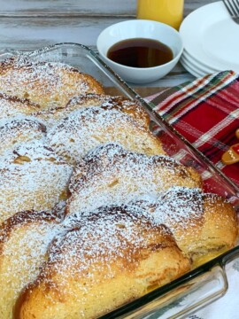 Overnight Eggnog French Toast Casserole Recipe
