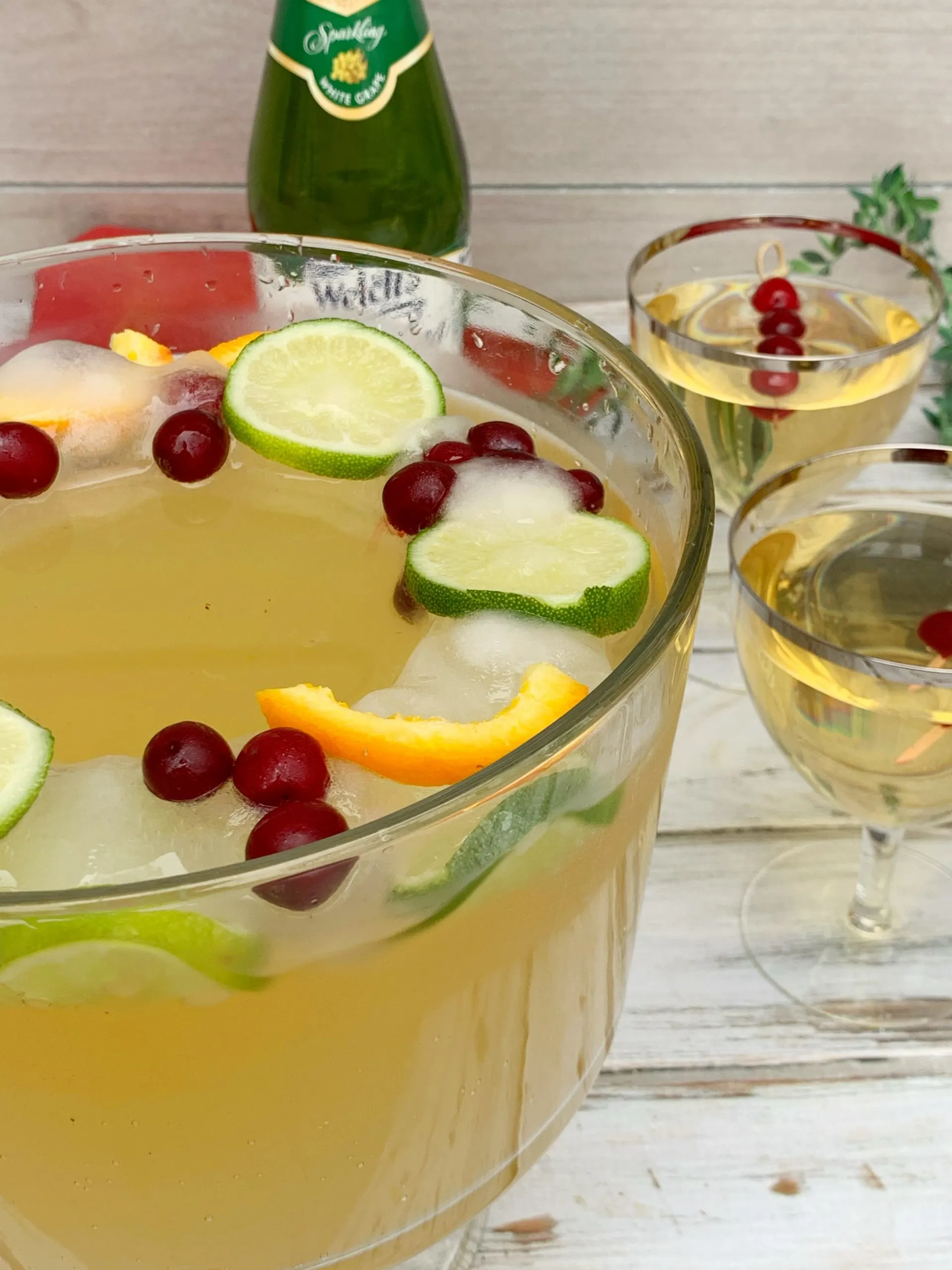 Non-Alcoholic Holiday Punch With Festive Ice Ring Recipe