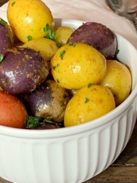 Lemon Butter Tri-Color Potatoes Recipe
