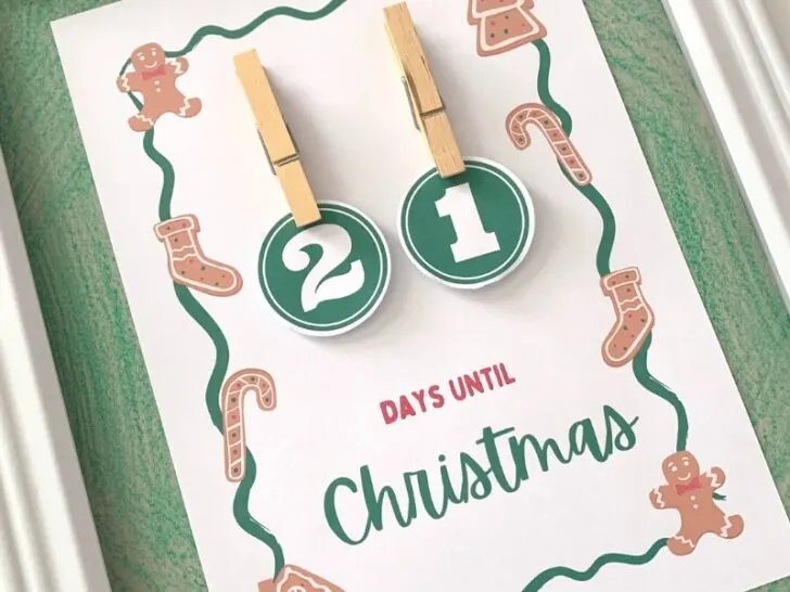Free Printable Christmas Countdown Calendar
