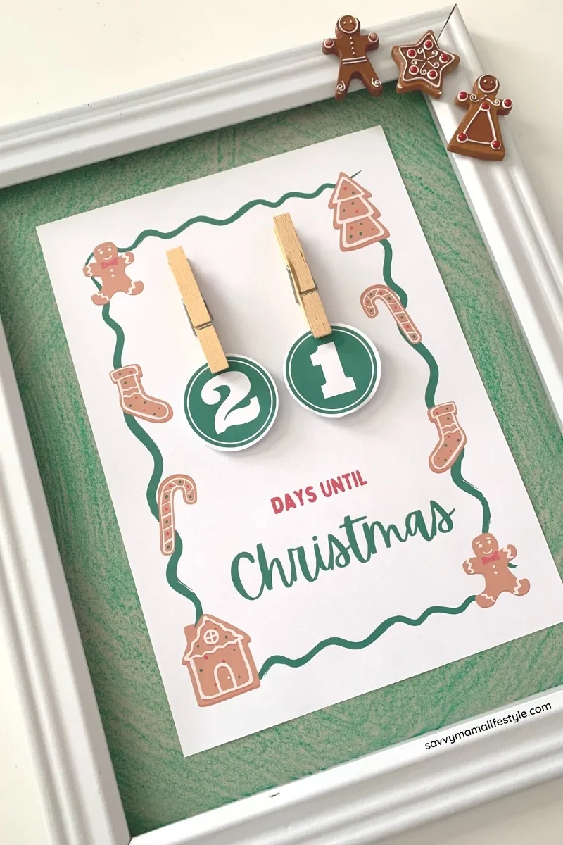 Free Printable Christmas Countdown Calendar