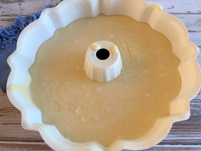 Ready to bake cake in the oven