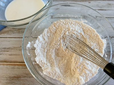 Dry ingredients for cake mix
