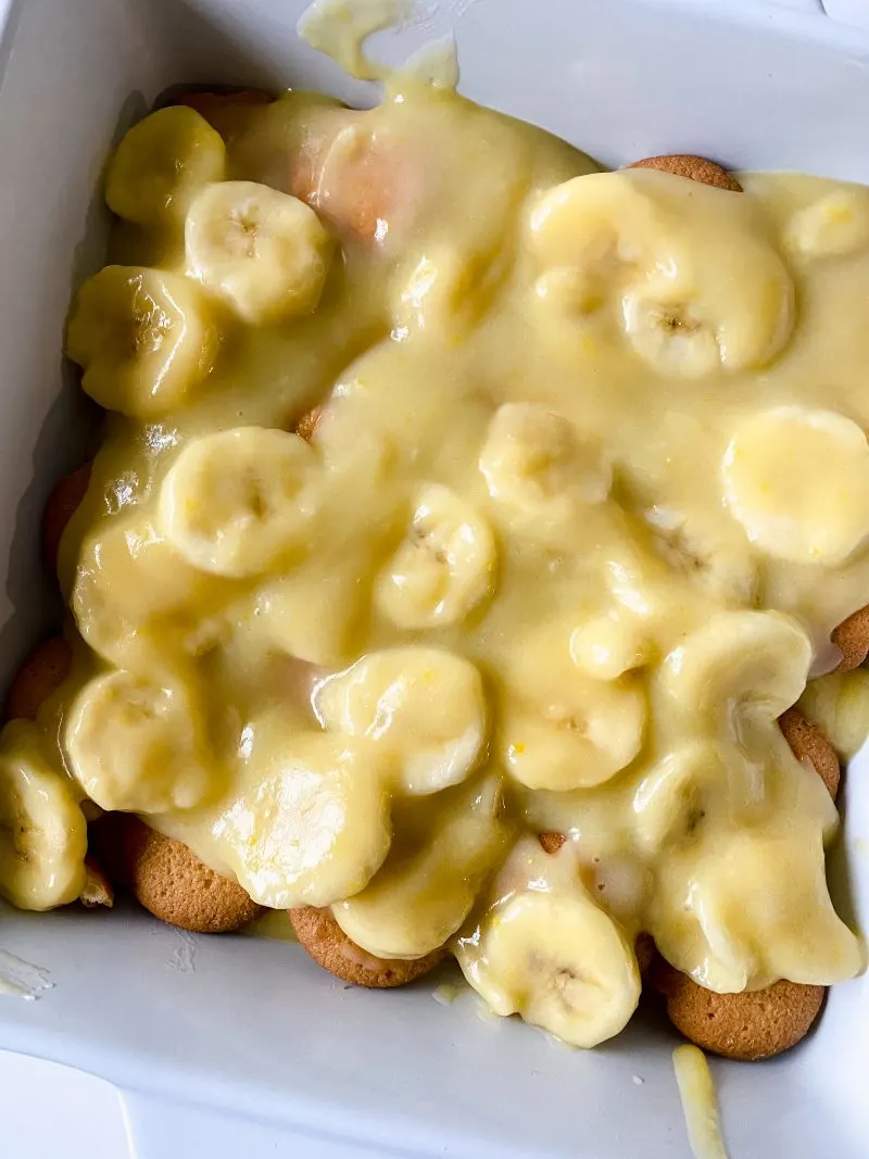 Layering your Banana Pudding