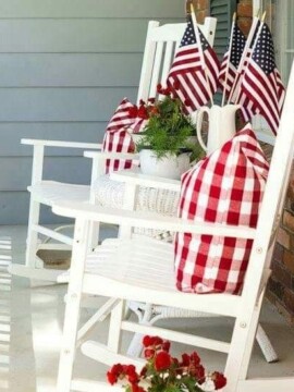 Patriotic front porch decorating ideas