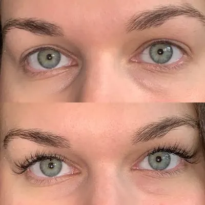 Before And After Atlanta Lash Extensions