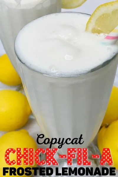 Love Chick-Fil-A Frosted Lemonades? Save money and make your own with this 3-ingredient Copycat Chick-Fil-A Frosted Lemonade recipe!