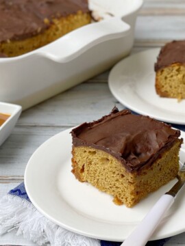 Coffee Caramel Poke Cake "Cuppa Joe Cake"