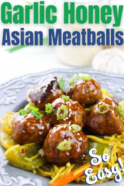 Serve as an appetizer or over noodles for a main course, these Honey Garlic Glazed Meatballs are delicious. You can use store-bought meatballs as a shortcut and just put together the glaze.