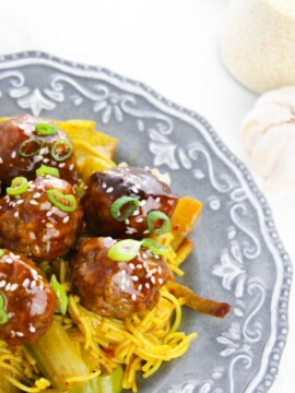 Glazed Honey Garlic Meatballs Recipe