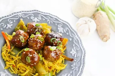 Glazed Honey Garlic Meatballs Recipe
