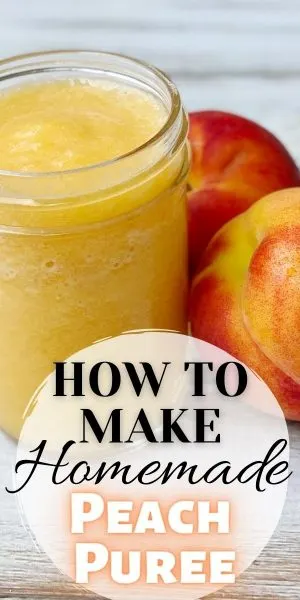 How to make homemade peach puree, without additives, for cocktails and drinks.