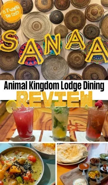 Complete review of Sanaa Animal Kingdom Lodge restaurant for lunch & dinner. Including vegetarian options, if it's worth the cost & what kids will actually eat.