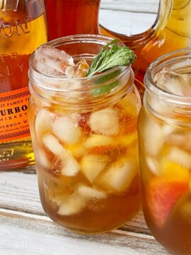 Whiskey Peach Punch Cocktail