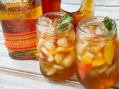 Whiskey Peach Punch Cocktail