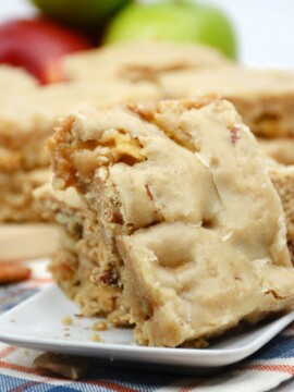 Apple Maple Whiskey Blondies Recipe For Fall