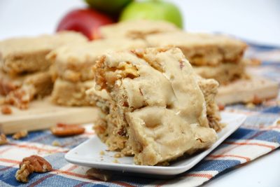 Apple Maple Whiskey Blondies Recipe For Fall