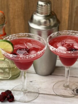 Blackberry Margarita Recipe made from fresh blackberries