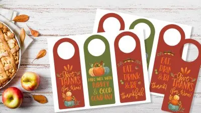 Thanksgiving Wine Tags